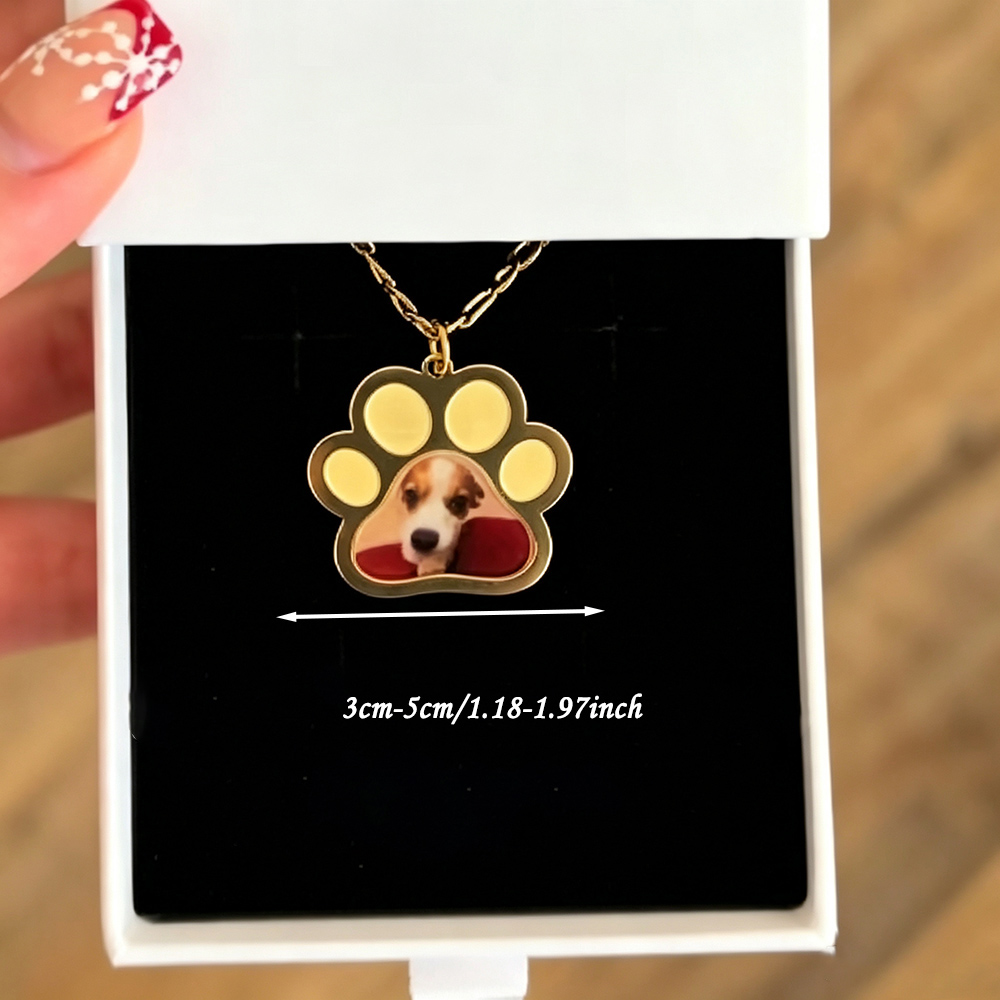 Personalized Pet Paw Colors Pr - Name Necklace Custom 评论和价格