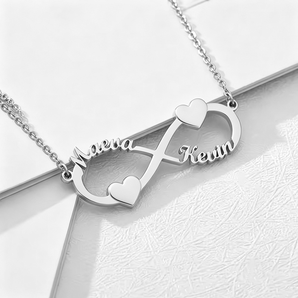 Custom Name Necklace Infinity  - Name Necklace Custom 评论和价格